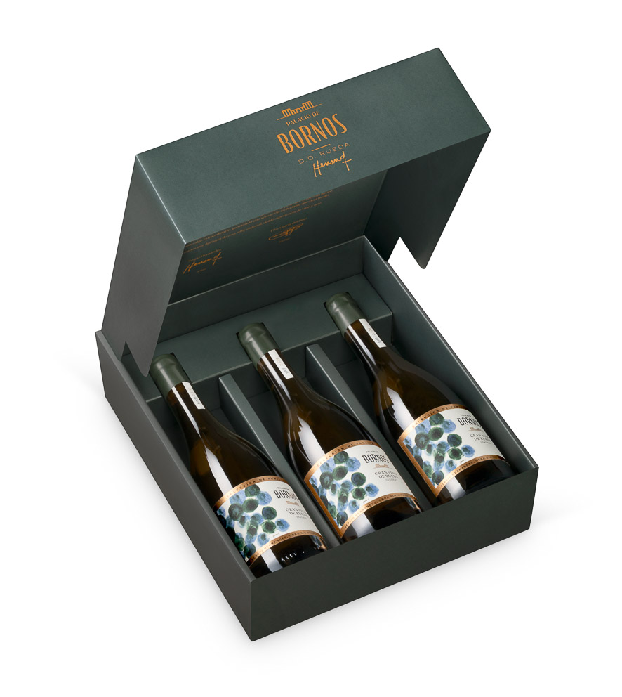 Palacio de Bornos Colección de familia Sergio Hernández Gran Vino- Estuche 3 bot. - Imagen 2